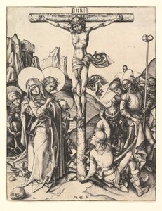 Korsfästelse, ca. 1435-1491. av Martin Schongauer