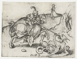 Sankt Georg och draken av Martin Schongauer