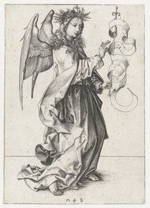 Ängeln Gabriel Annunciation (serietitel) av Martin Schongauer