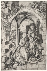 Jungfruns liv: Födelsekyrkan av Martin Schongauer