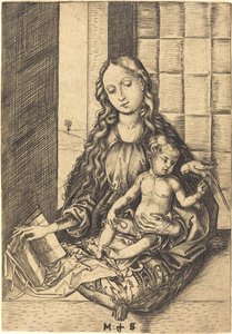 Madonna med en papegoja av Martin Schongauer
