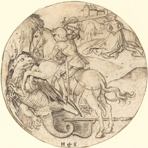 Sankt Georg och draken av Martin Schongauer