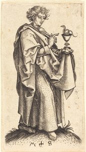 Sankt Johannes evangelisten av Martin Schongauer