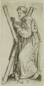 S:t Andreas, från Apostlarna av Martin Schongauer