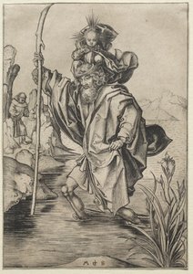 St Christopher av Martin Schongauer