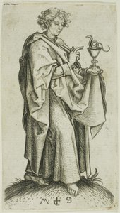 Johannes, från Apostlarna av Martin Schongauer