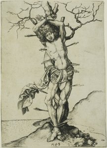 St Sebastian av Martin Schongauer