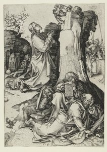 Agony in the Garden, sent 1400-tal av Martin Schongauer