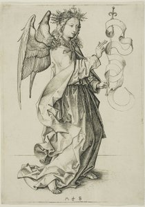 Bebådelsens ängel av Martin Schongauer
