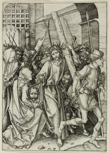 The Bearing of the Cross, från The Passion av Martin Schongauer
