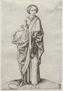 Den fjärde av de dåraktiga jungfrurna. av Martin Schongauer