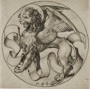 Lejonet av Sankt Markus av Martin Schongauer