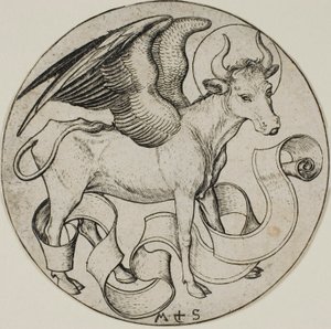 Oxen av Sankt Lukas av Martin Schongauer