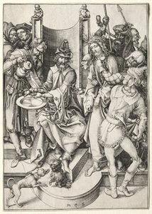 Passionen: Kristus före Pilatus. av Martin Schongauer