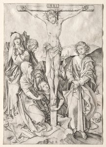 Passionen: Kristus på korset. av Martin Schongauer
