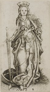 Den lilla heliga Katarina av Martin Schongauer