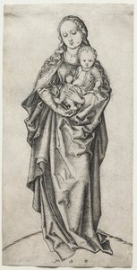 Jungfru och barn. av Martin Schongauer
