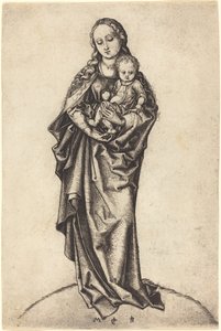 Jungfru och barn med äpplet av Martin Schongauer