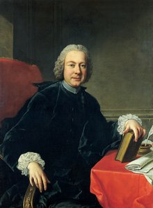 Porträtt av Pietro Metastasio klädd i en socka