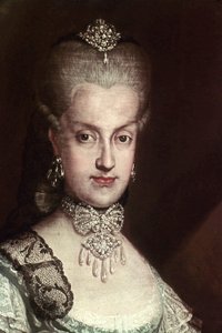 Porträtt av Maria Carolina av Österrike