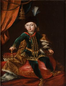Porträtt av kejsar Josef II 1741-1790 som barn