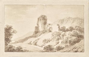 Landskap med ruin av Martin von Molitor