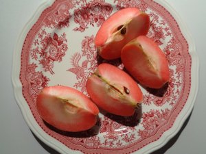 Villeroy och Boch porslinstallrik med rött äpple