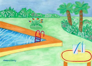 Innan regnet vid poolen av Martina Konitzky