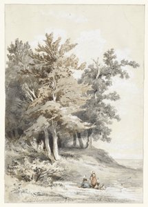 Skogskant med figurer av Martinus Antonius Kuytenbrouwer jr.