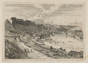 Utsikt över Bouillon av Martinus Antonius Kuytenbrouwer jr.