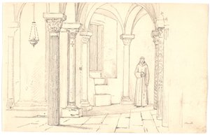 Cathedral Crypt, Otranto av Martinus Rørbye