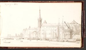 Düsseldorf sett från Rhen