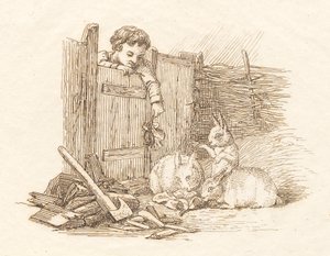 Illustration till "Halvhundra fabler för barn" av Hey av Martinus Rørbye