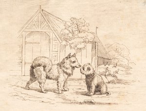 Illustration till "Halvhundra fabler för barn" av Hey av Martinus Rørbye