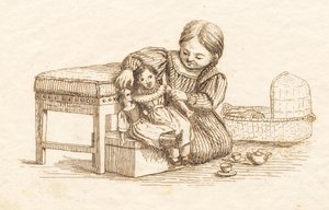 Illustration till "Halvhundra fabler för barn" av Hey av Martinus Rørbye