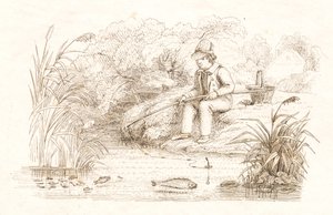 Illustration till "Halvhundra fabler för barn" av Hey av Martinus Rørbye