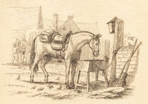Illustration till "Halvhundra fabler för barn" av Hey av Martinus Rørbye