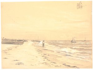 En del av Sønderstrand, Skagen av Martinus Rørbye