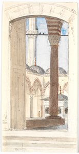 Del av Süleymaniye-moskén av Martinus Rørbye