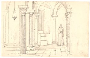 Cathedral Crypt, Otranto av Martinus Rørbye