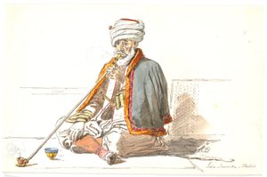 En turkisk opiumrökare (Jaia Dervicha) i Chalkis av Martinus Rørbye