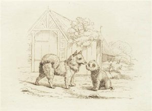Illustration till "Halvhundra fabler för barn" av Hey av Martinus Rørbye