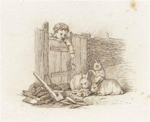 Illustration till "Halvhundra fabler för barn" av Hey av Martinus Rørbye