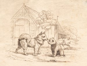 Illustration till "Halvhundra fabler för barn" av Hey av Martinus Rørbye