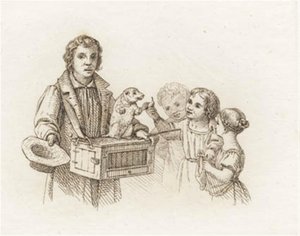 Illustration till "Halvhundra fabler för barn" av Hey av Martinus Rørbye