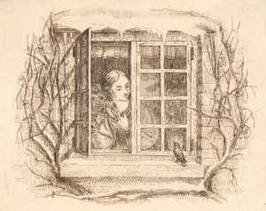 Illustration till "Halvhundra fabler för barn" av Hey av Martinus Rørbye
