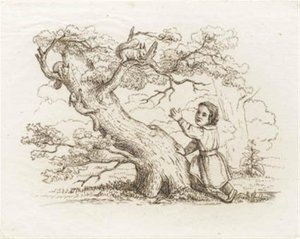 Illustration till "Halvhundra fabler för barn" av Hey av Martinus Rørbye