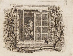 Illustration till "Halvhundra fabler för barn" av Hey av Martinus Rørbye