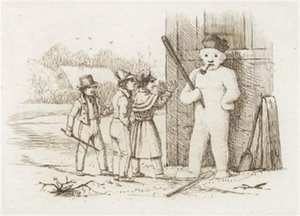 Illustration till "Halvhundra fabler för barn" av Hey av Martinus Rørbye
