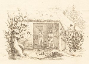 Illustration till "Halvhundra fabler för barn" av Hey av Martinus Rørbye